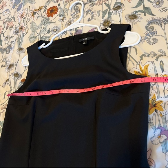 Hugo Boss "Dirusa" Crewneck Wool Sleeveless Pencil Dress - Picture 9 of 10